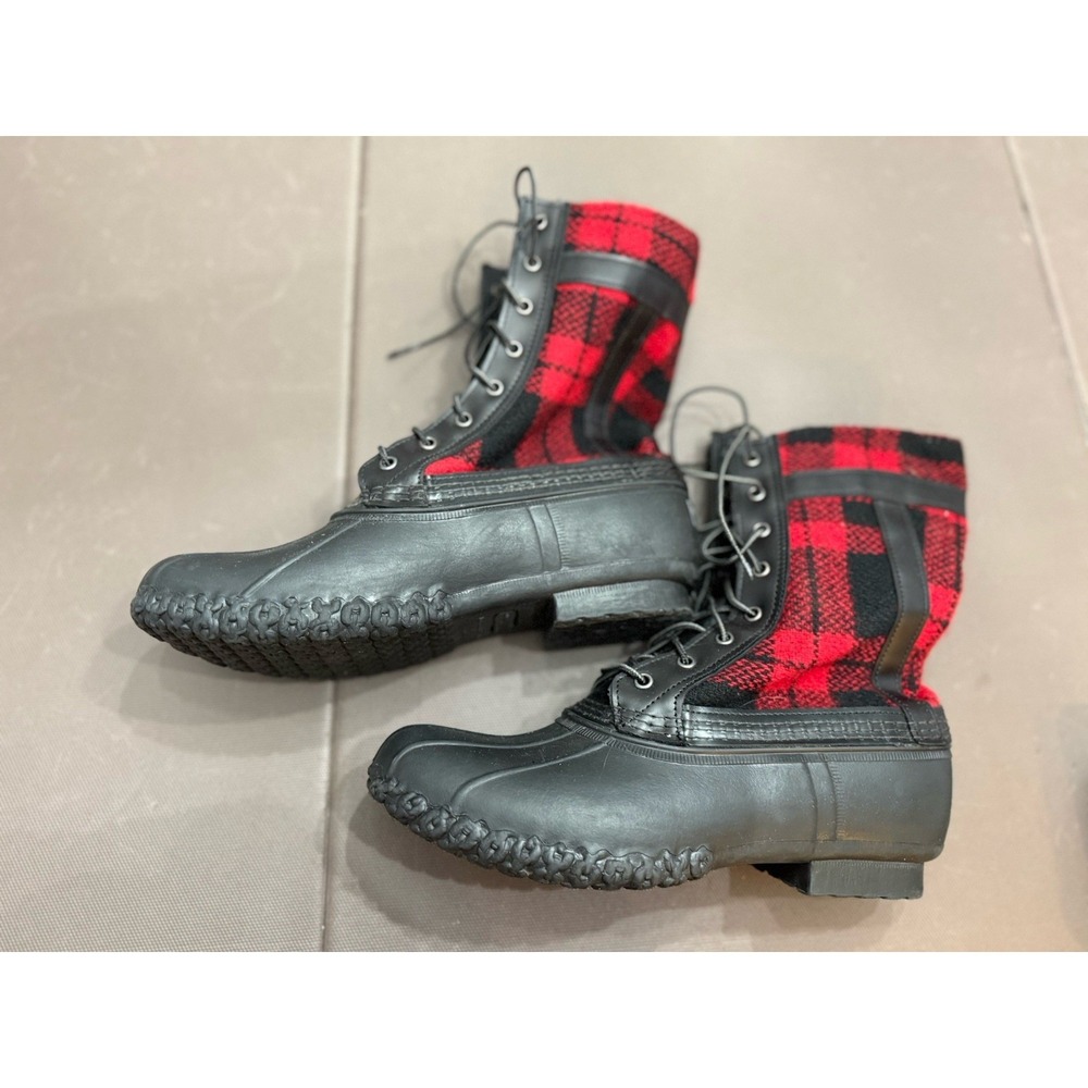 Todd Snyder X L.L. Bean 10‎ M Heritage Bean Boot Limited Duck Buffalo Plaid Red